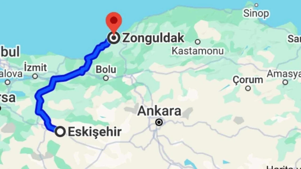Eskişehir Zonguldak Arası Kaç km? En Kısa Yol Hangisi?